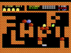 フラッピー FC版 1面クリアー手順1